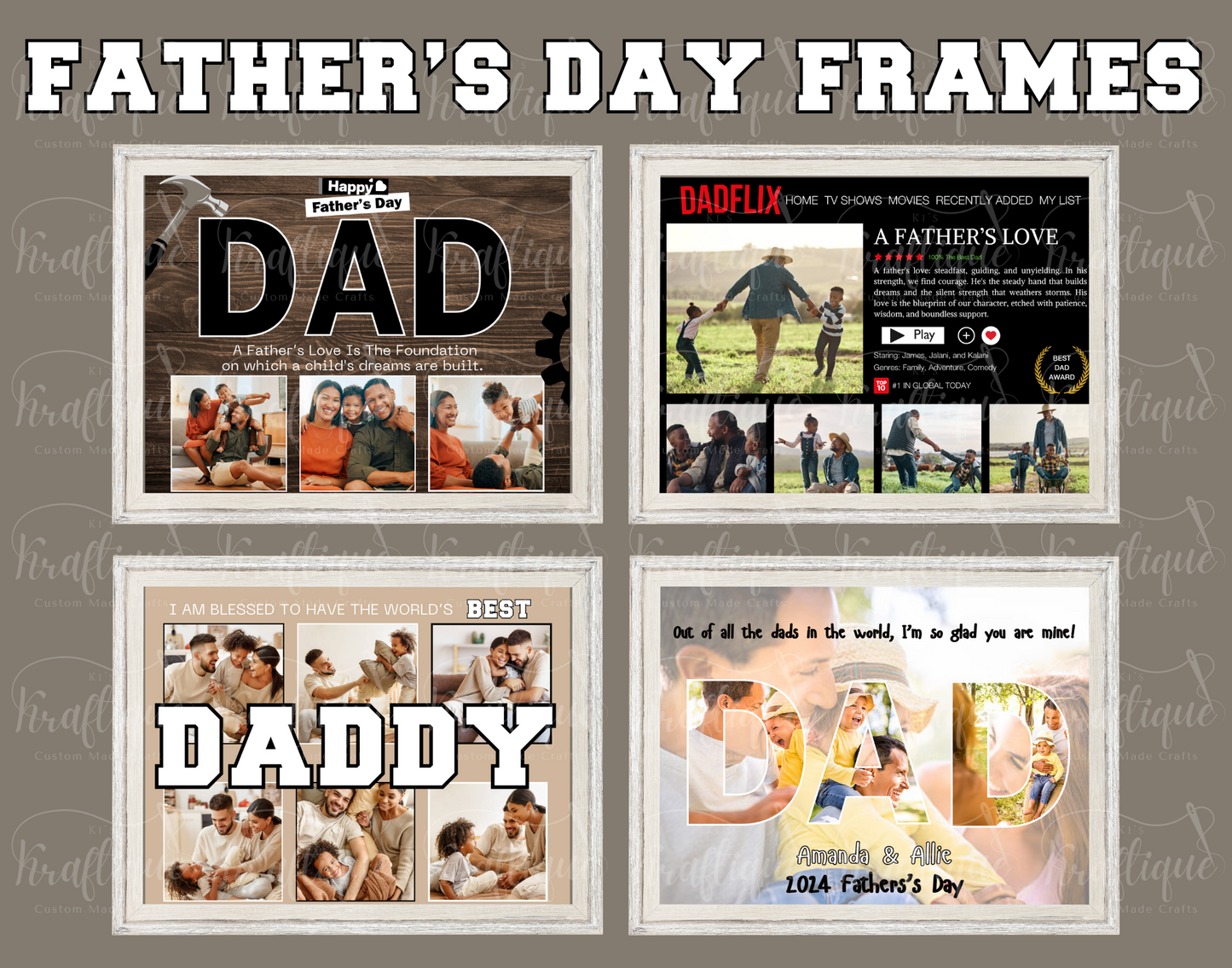 Custom Father’s Day Photo Frames