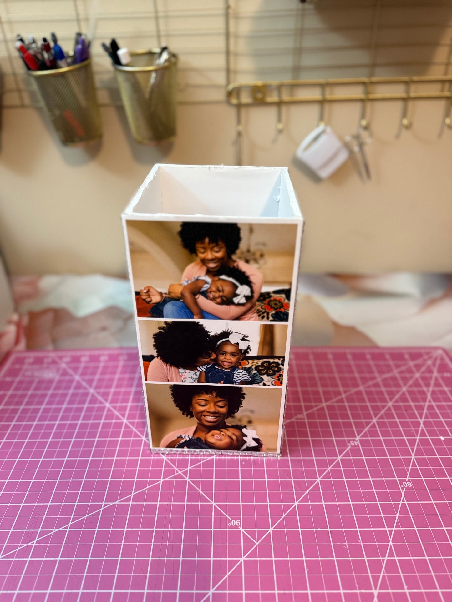 Custom Photo Vase Holder