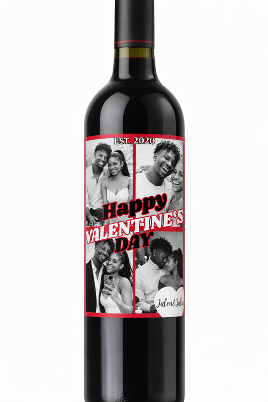 Custom Valentine Wine Labels