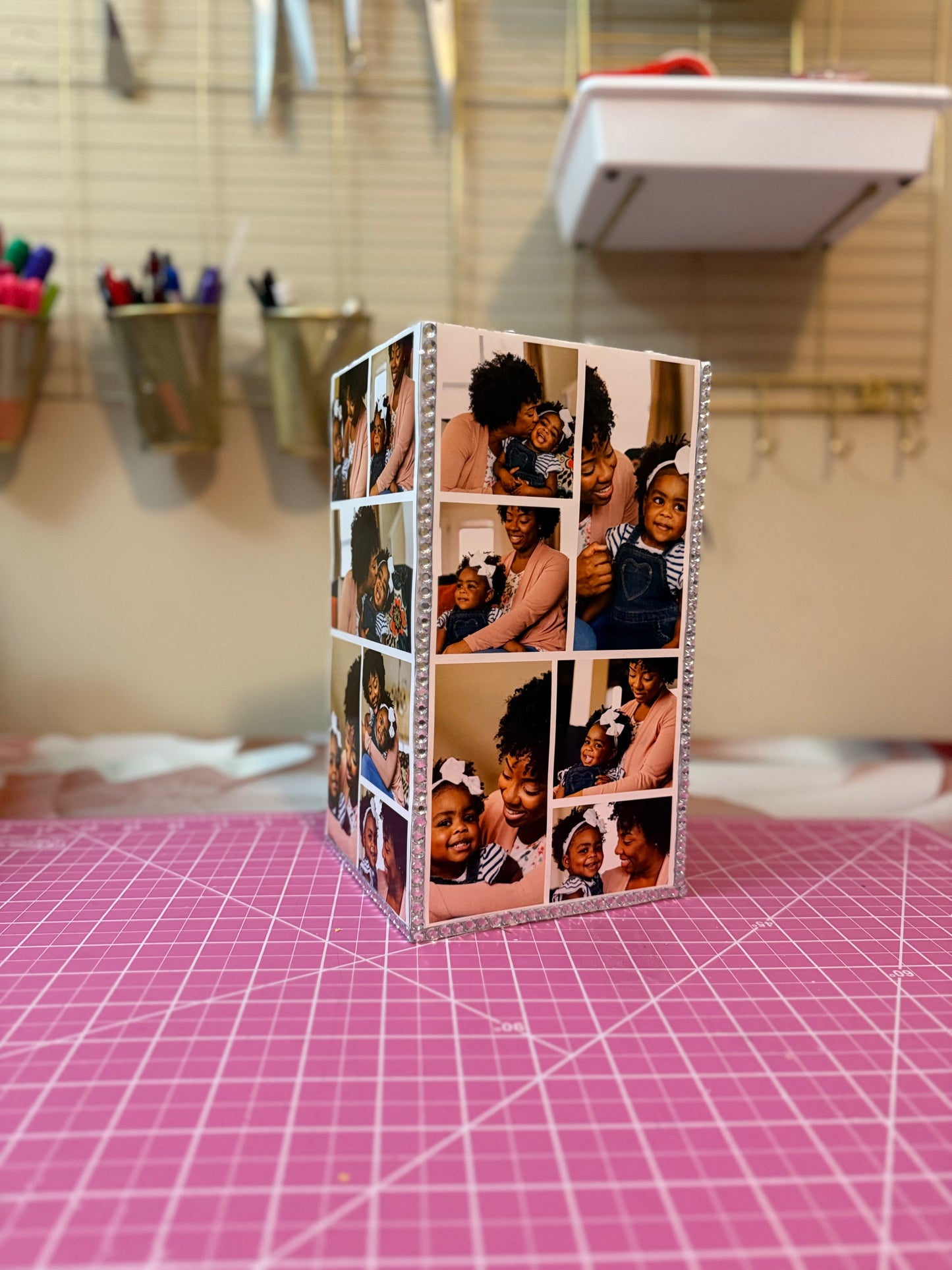 Custom Photo Vase Holder