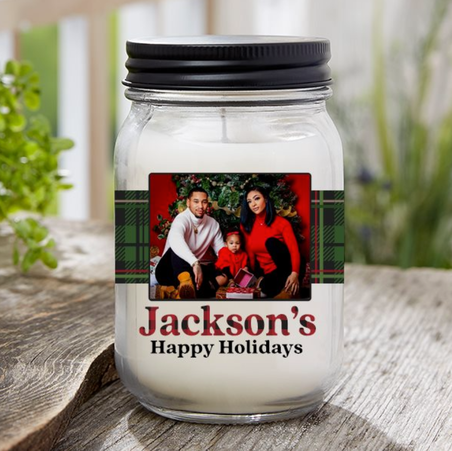 Personalized Christmas Candles
