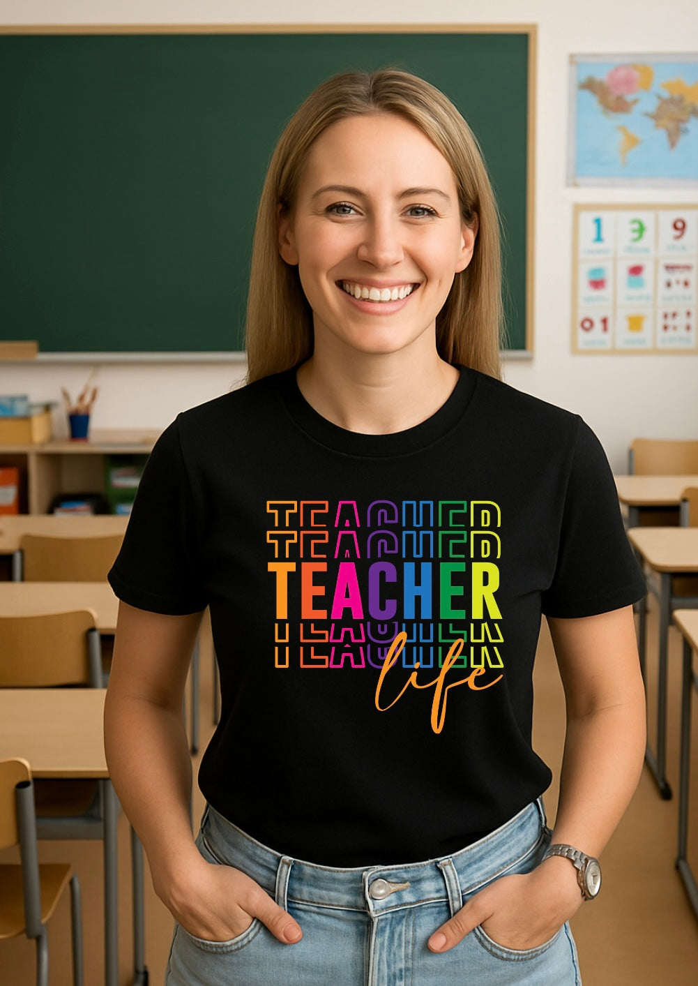 Teacher Graphic T-shirt