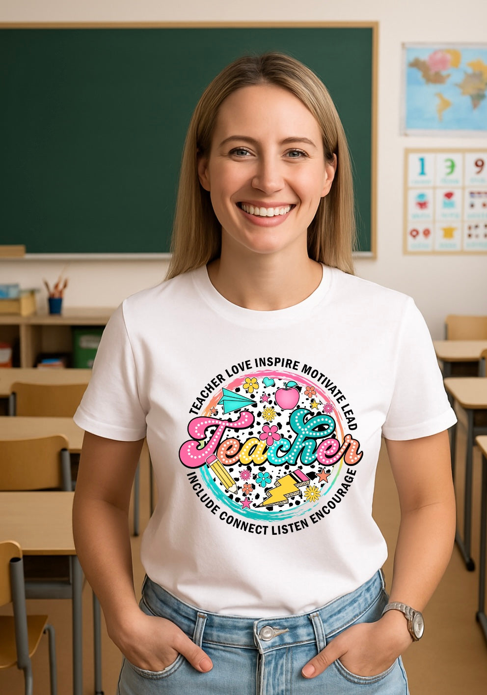 Teacher Graphic T-shirt